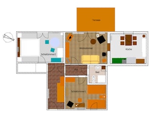 Ferienwohnung Schmiedefeld Grundriss 8