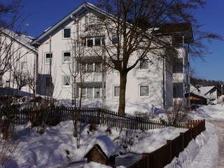 Fewo SkywalkBlick im Winter (oberer Balkon)