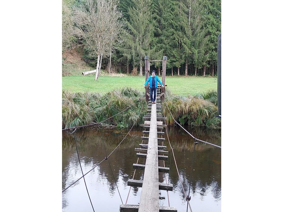 Hängebrücke an der Ohe