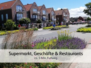 nur wenige Meter zur Shoppingmeile