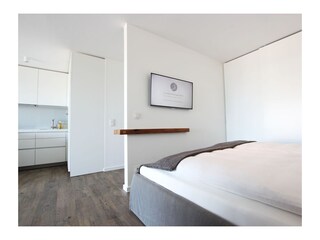 Schlafbereich mit eigenem TV