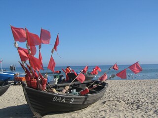 Fischerboot am Strand