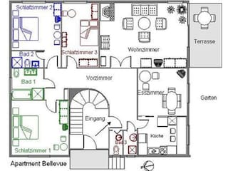 Apt BELLEVUE für 4-8 Personen