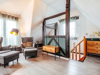 Wohnraum Zugang über Treppe