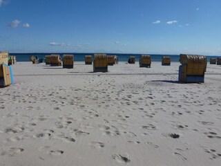 Der weitläufige Strand