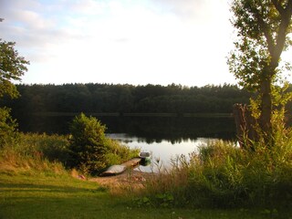 Blick vom Kälberstall auf den Strand