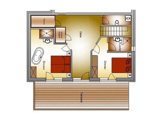 Chalet Hippach Pianta del piano 31