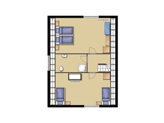 Casa per le vacanze De Cocksdorp Pianta del piano 22