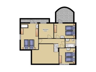 Casa per le vacanze De Koog Pianta del piano 22