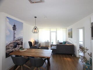 Wohnzimmer mit Blick aufs Meer