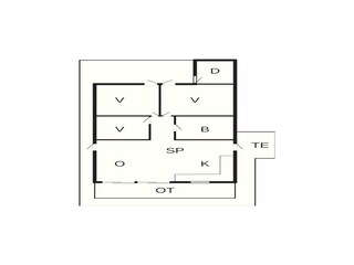 Vakantiehuis Ringkøbing Grondplan 26