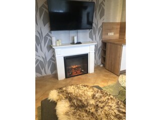 Wohnbereich mit Kamin