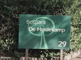 Schild des Waldparks