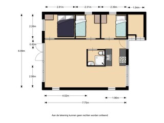 Casa per le vacanze Burgerbrug Pianta del piano 19