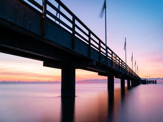 Abendstimmung an der Seebrücke
