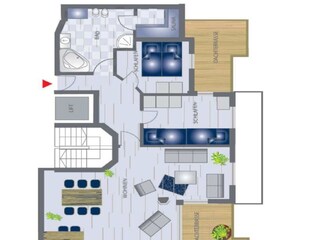 Appartamento per vacanze Großenbrode Pianta del piano 28