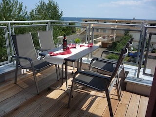 Meerblick von der Terrasse