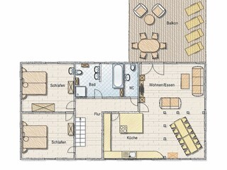 Casa per le vacanze Seewald Pianta del piano 77