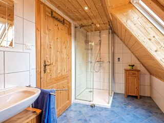 One of the bath rooms with shower