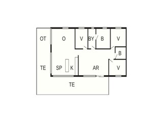 Casa de vacaciones Lyngså Plano de planta 45