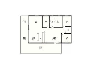 Maison de vacances Lyngså Plan d'étage 45