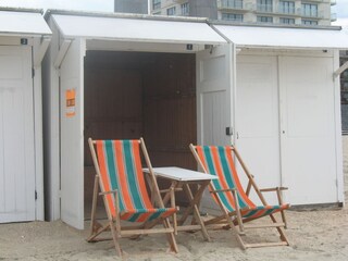 Gratis gebrauch einer Strandkabine