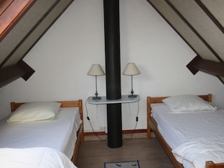 Schlafzimmer mit 2 Einzelbetten