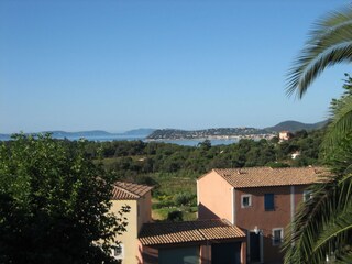 Blick vom Balkon auf die Iles d'Hyères