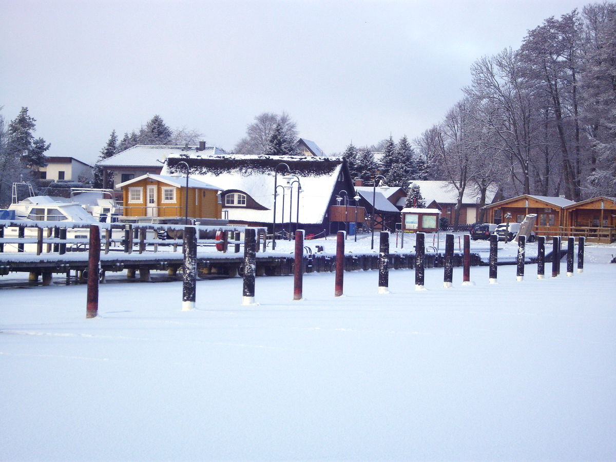 Sietower Hafen unter Eis