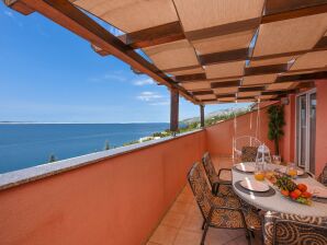 Three bedroom apartment with terrace and sea view Starigrad, Paklenica A-14113-c