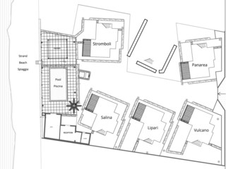 Appartamento per vacanze Terme Vigliatore Pianta del piano 22