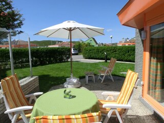 Terrasse Ferienhaus Bungalow Holland Julianadorp