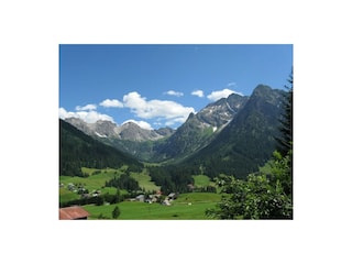 Aussicht vom Balkon - Wiesalpe