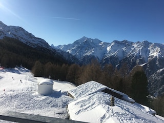 Aussicht zum Matterhorn vom Skigebiet