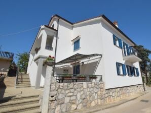 Two bedroom apartment with balcony and sea view Porat, Krk A-19348-b