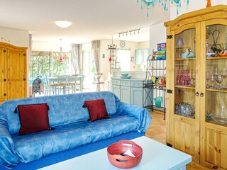 Open livingroom in the holidayhome in Les Issambres