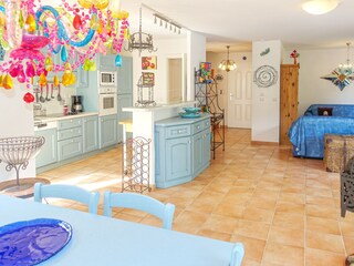 Open livingroom in the holidayhome in Les Issambres