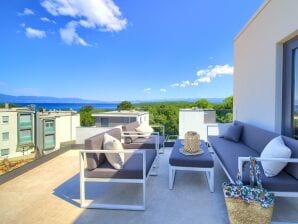 Two bedroom apartment with terrace and sea view Njivice, Krk A-21889-b