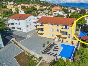 Two bedroom apartment with terrace Baška, Krk A-18733-e