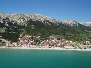 Two bedroom apartment with terrace and sea view Baška, Krk A-18807-b
