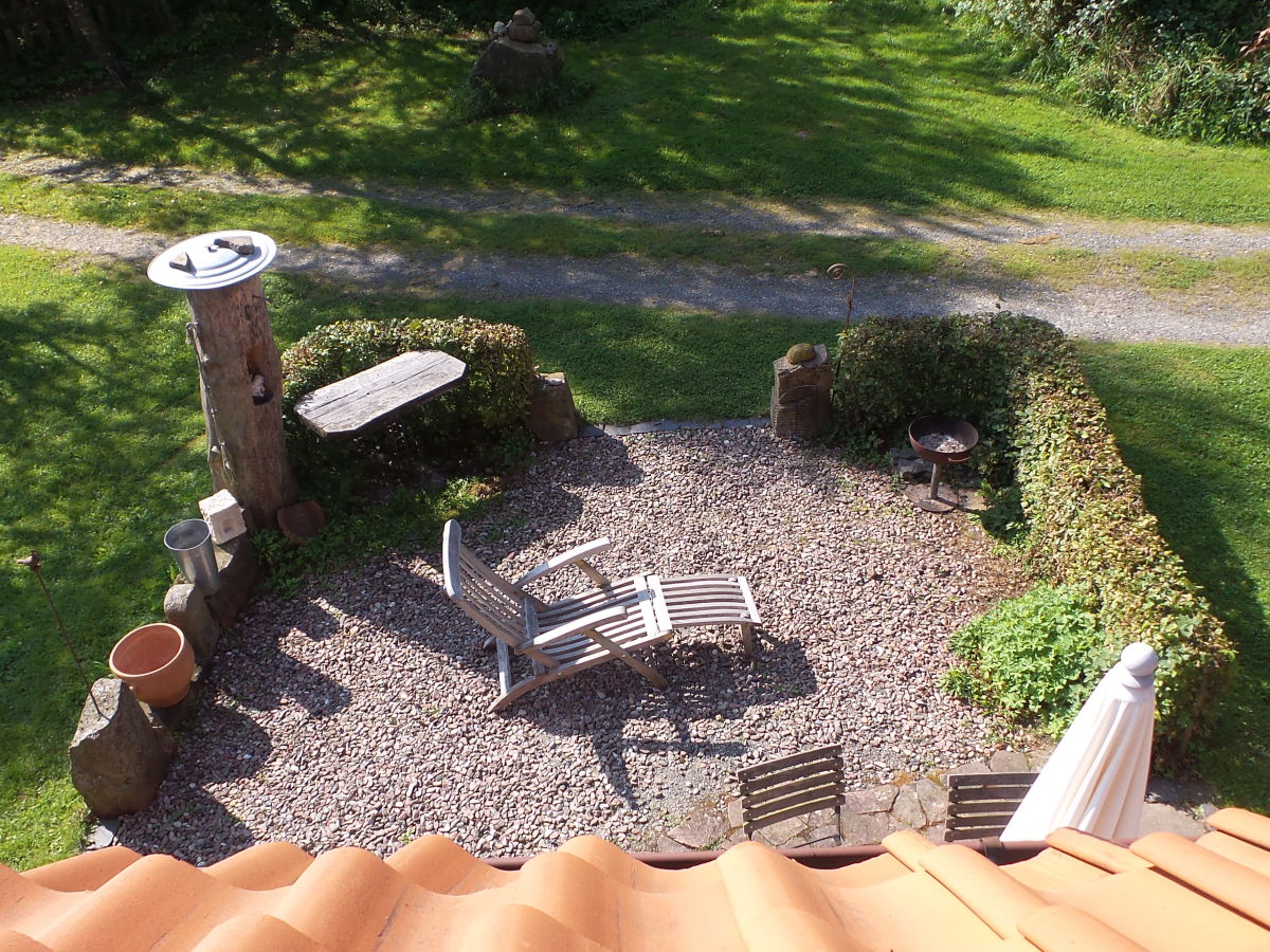 Terrasse, Blick aus dem Schlafzimmer