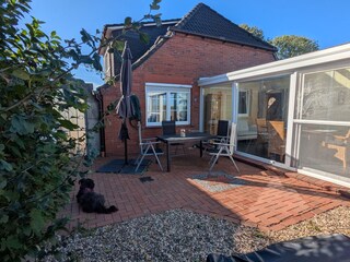 Geräumige, gemütlicher Terrasse