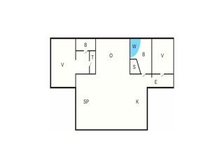Vakantiehuis Silkeborg Grondplan 6
