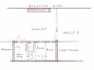 Vakantieappartement St. Andrä am Zicksee Grondplan 44