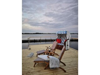 Ausruhen auf dem Oberdeck