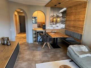 Essecke im  Wohnzimmer