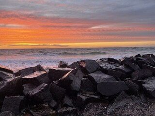 Hiddensee-Ferienhaus-Umgebung-Kloster-Sonnenuntergang