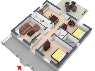 Vakantiehuis San Pietro in Bevagna Grondplan 24