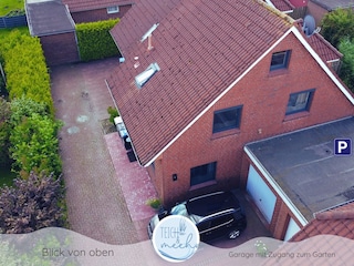 Ferienhaus Teich und meehr - von oben