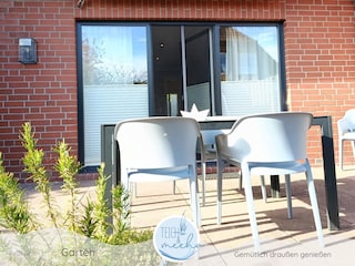 Ferienhaus Teich und meehr - Terrasse
